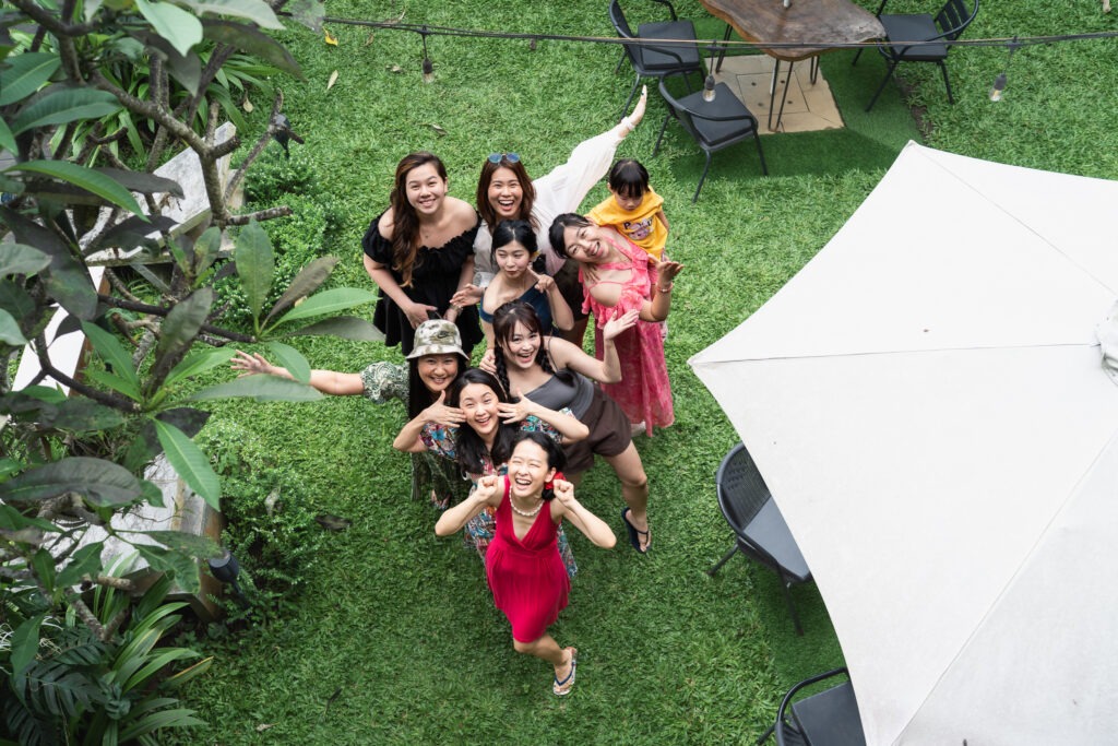 Family and friends gathering in Bali