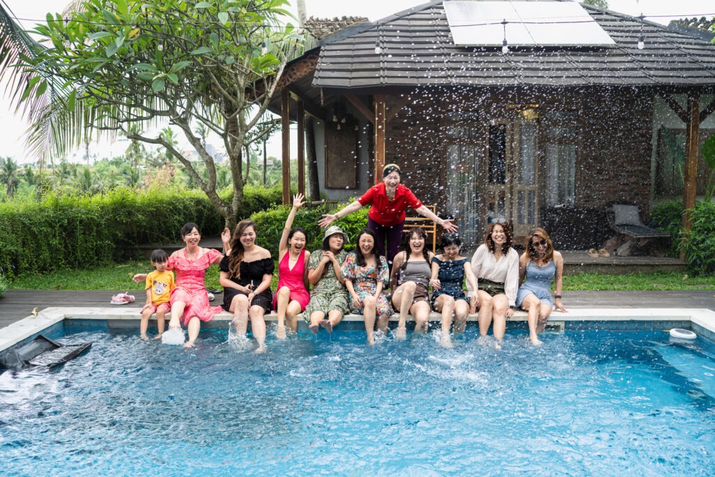 Family and friends gathering in Bali