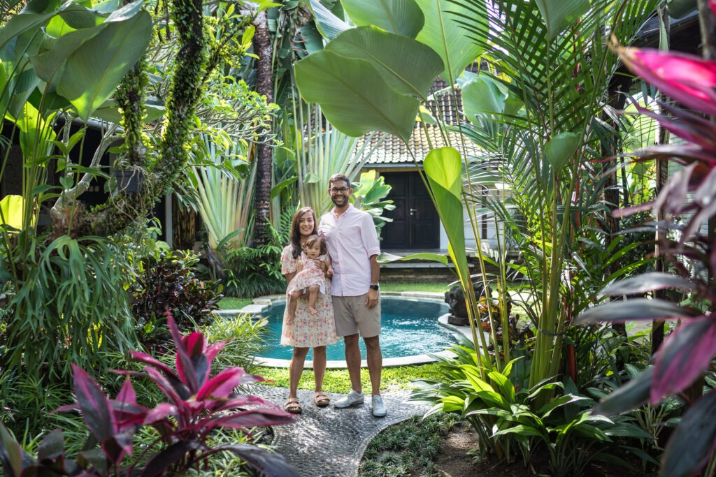 Family Photoshoot in Ubud Villa